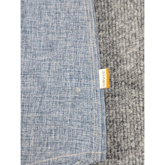 Orvis Women's Tech‎ Chambray Short-Sleeve Work Shirt Size S - Picture 2 of 12